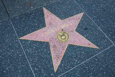 Téléchargez les photos : USA, CALIFORNIA, HOLLYWOOD - 20 mai 2019 : Lucille Ball star sur le Hollywood Walk of Fame à Hollywood, Californie - en image libre de droit