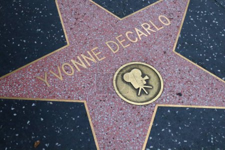 Photo for USA, CALIFORNIA, HOLLYWOOD - May 20, 2019: Yvonne DeCarlo star on the Hollywood Walk of Fame in Hollywood, California - Royalty Free Image