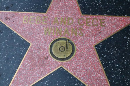 Photo for USA, CALIFORNIA, HOLLYWOOD - May 20, 2019: BeBe & CeCe Winans star on the Hollywood Walk of Fame in Hollywood, California - Royalty Free Image