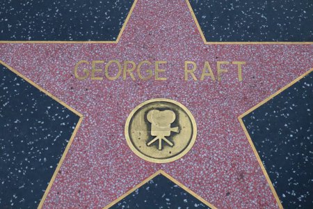 Téléchargez les photos : USA, CALIFORNIA, HOLLYWOOD - 20 mai 2019 : George Raft sur le Hollywood Walk of Fame à Hollywood, Californie - en image libre de droit