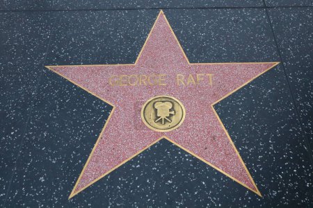 Foto de USA, CALIFORNIA, HOLLYWOOD - 20 de mayo de 2019: George Raft protagoniza el Paseo de la Fama de Hollywood en Hollywood, California - Imagen libre de derechos