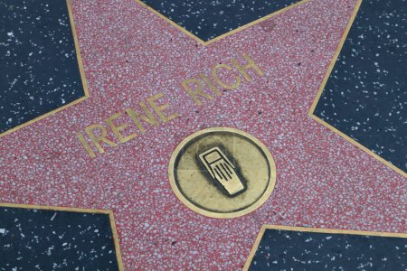 Foto de USA, CALIFORNIA, HOLLYWOOD - 20 de mayo de 2019: Irene Rich protagoniza el Paseo de la Fama de Hollywood en Hollywood, California - Imagen libre de derechos