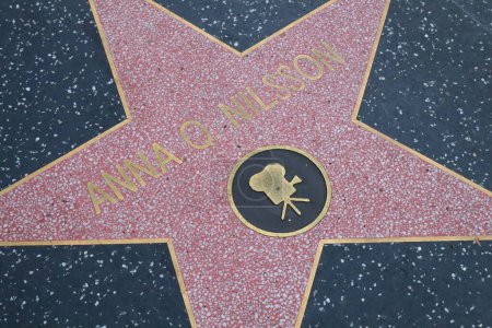 Photo for USA, CALIFORNIA, HOLLYWOOD - May 20, 2019: Anna Q. Nilsson star on the Hollywood Walk of Fame in Hollywood, California - Royalty Free Image