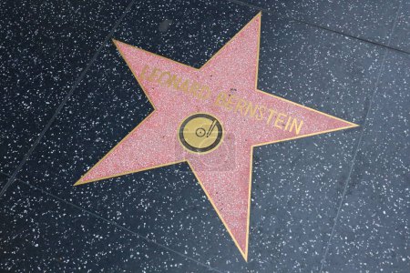 Foto de USA, CALIFORNIA, HOLLYWOOD - 20 de mayo de 2019: Leonard Bernstein protagoniza el Paseo de la Fama de Hollywood en Hollywood, California - Imagen libre de derechos