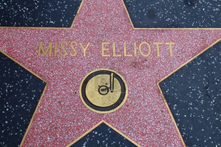 Photo for USA, CALIFORNIA, HOLLYWOOD - May 29, 2023: Missy Elliott star on the Hollywood Walk of Fame in Hollywood, California - Royalty Free Image
