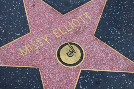 Téléchargez les photos : USA, CALIFORNIA, HOLLYWOOD - 29 mai 2023 : Missy Elliott star sur le Hollywood Walk of Fame à Hollywood, Californie - en image libre de droit