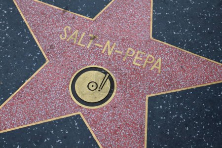 Photo for USA, CALIFORNIA, HOLLYWOOD - May 29, 2023: Salt-N-Pepa star on the Hollywood Walk of Fame in Hollywood, California - Royalty Free Image