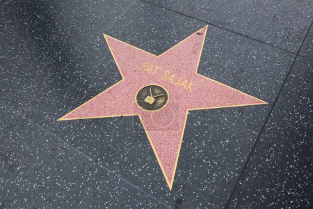Téléchargez les photos : USA, CALIFORNIA, HOLLYWOOD - 29 mai 2023 : Pat Sajak star sur le Hollywood Walk of Fame à Hollywood, Californie - en image libre de droit