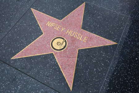 Téléchargez les photos : USA, CALIFORNIA, HOLLYWOOD - 29 mai 2023 : Nipsey Hussle star sur le Hollywood Walk of Fame à Hollywood, Californie - en image libre de droit