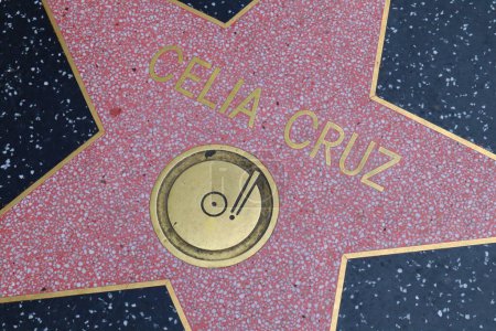 Téléchargez les photos : USA, CALIFORNIA, HOLLYWOOD - Mai 29, 2023 : Celia Cruz star sur le Hollywood Walk of Fame à Hollywood, Californie - en image libre de droit