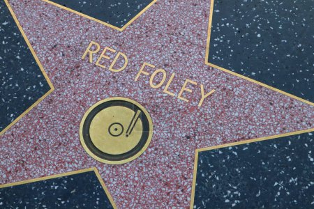 Photo for USA, CALIFORNIA, HOLLYWOOD - May 29, 2023: Red Foley star on the Hollywood Walk of Fame in Hollywood, California - Royalty Free Image