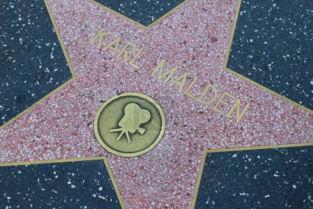 Photo for USA, CALIFORNIA, HOLLYWOOD - May 29, 2023: Karl Malden star on the Hollywood Walk of Fame in Hollywood, California - Royalty Free Image
