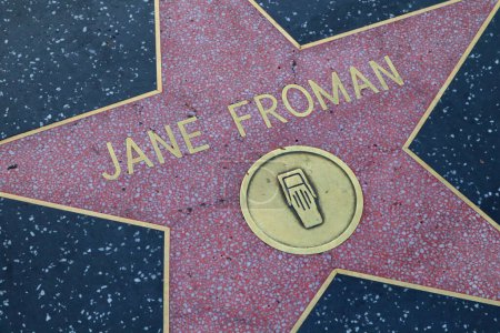 Photo for USA, CALIFORNIA, HOLLYWOOD - May 29, 2023: Jane Froman star on the Hollywood Walk of Fame in Hollywood, California - Royalty Free Image