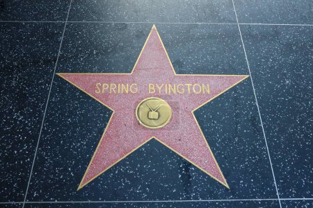 Foto de USA, CALIFORNIA, HOLLYWOOD - 29 de mayo de 2023: La estrella de Spring Byington en el Paseo de la Fama de Hollywood en Hollywood, California - Imagen libre de derechos