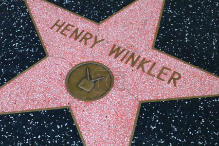 Photo for USA, CALIFORNIA, HOLLYWOOD - May 29, 2023: Henry Winkler star on the Hollywood Walk of Fame in Hollywood, California - Royalty Free Image