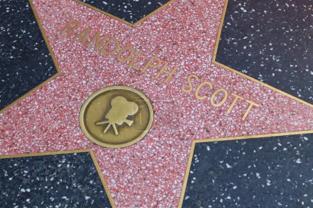 Foto de Estados Unidos, CALIFORNIA, HOLLYWOOD - 29 de mayo de 2023: Randolph Scott protagoniza el Paseo de la Fama de Hollywood en Hollywood, California - Imagen libre de derechos