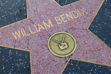Foto de Hollywood (Los Ángeles), California Mayo 29, 2023: Estrella de William Bendix en Hollywood Walk of Fame, Hollywood Boulevard - Imagen libre de derechos