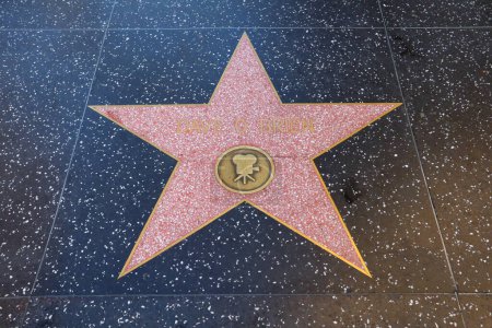 Foto de Hollywood (Los Ángeles), California Mayo 29, 2023: Estrella de Dave o Brien en Hollywood Walk of Fame, Hollywood Boulevard - Imagen libre de derechos