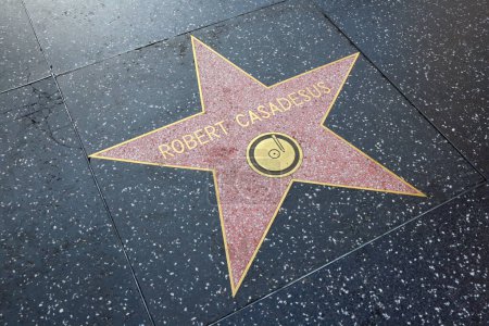 Photo for Hollywood (Los Angeles), California  May 29, 2023: Star of Robert Casadesus on Hollywood Walk of Fame, Hollywood Boulevard - Royalty Free Image