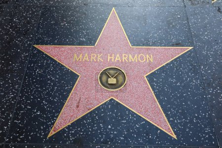 Téléchargez les photos : Hollywood (Los Angeles), Californie 29 mai 2023 : Étoile de Mark Harmon sur Hollywood Walk of Fame, Hollywood Boulevard - en image libre de droit