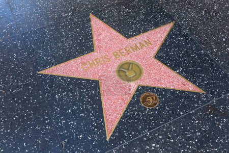 Foto de Hollywood (Los Ángeles), California Mayo 29, 2023: Estrella de Chris Berman en Hollywood Walk of Fame, Hollywood Boulevard - Imagen libre de derechos