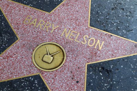 Foto de Hollywood (Los Ángeles), California 29 de mayo de 2023: Estrella de Barry Nelson en Hollywood Walk of Fame, Hollywood Boulevard - Imagen libre de derechos