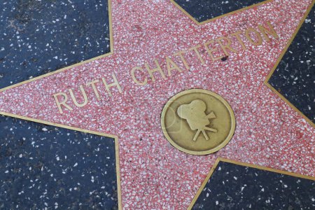Téléchargez les photos : Hollywood (Los Angeles), Californie 29 mai 2023 : Star of Ruth Chatterton sur Hollywood Walk of Fame, Hollywood Boulevard - en image libre de droit