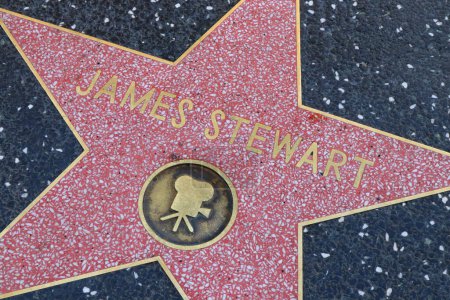 Photo for Hollywood (Los Angeles), California  May 29, 2023: Star of James Stewart on Hollywood Walk of Fame, Hollywood Boulevard - Royalty Free Image