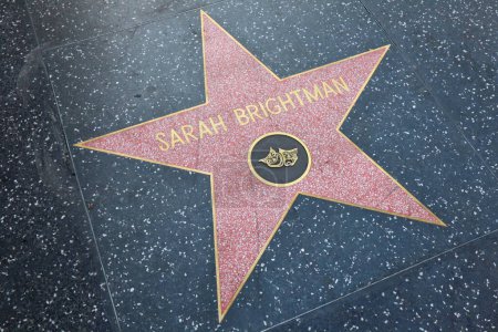 Photo for Hollywood (Los Angeles), California  May 29, 2023: Star of Sarah Brightman on Hollywood Walk of Fame, Hollywood Boulevard - Royalty Free Image