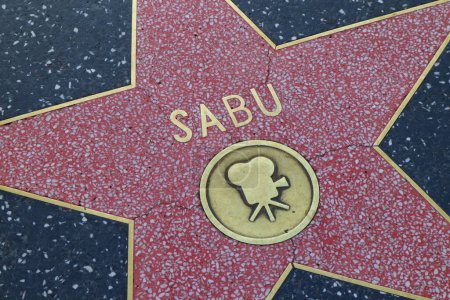 Téléchargez les photos : Hollywood (Los Angeles), Californie 29 mai 2023 : Star of Sabu sur Hollywood Walk of Fame, Hollywood Boulevard - en image libre de droit