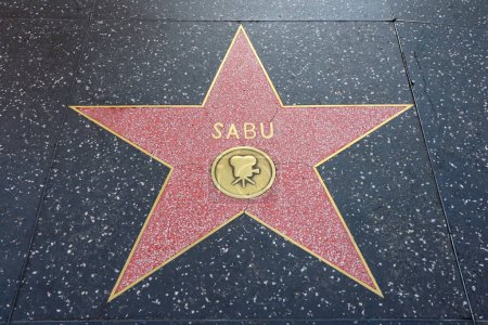 Photo for Hollywood (Los Angeles), California  May 29, 2023: Star of Sabu on Hollywood Walk of Fame, Hollywood Boulevard - Royalty Free Image