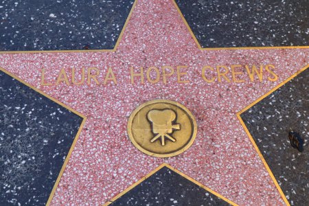 Photo for Hollywood (Los Angeles), California  May 29, 2023: Star of Laura Hope Crews on Hollywood Walk of Fame, Hollywood Boulevard - Royalty Free Image