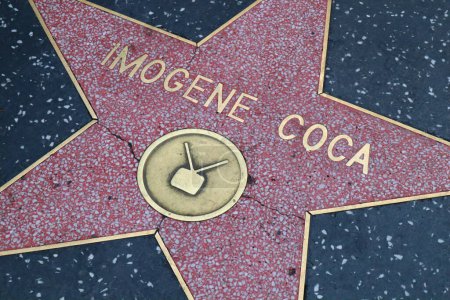 Photo for Hollywood (Los Angeles), California  May 29, 2023: Star of Imogene Coca on Hollywood Walk of Fame, Hollywood Boulevard - Royalty Free Image