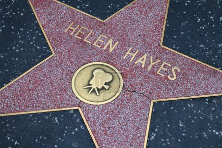 Photo for Hollywood (Los Angeles), California  May 29, 2023: Star of Helen Hayes on Hollywood Walk of Fame, Hollywood Boulevard - Royalty Free Image