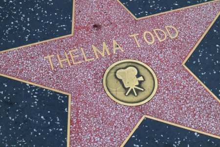 Photo for Hollywood (Los Angeles), California  May 29, 2023: Star of Thelma Todo on Hollywood Walk of Fame, Hollywood Boulevard - Royalty Free Image
