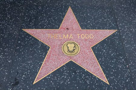 Photo for Hollywood (Los Angeles), California  May 29, 2023: Star of Thelma Todo on Hollywood Walk of Fame, Hollywood Boulevard - Royalty Free Image