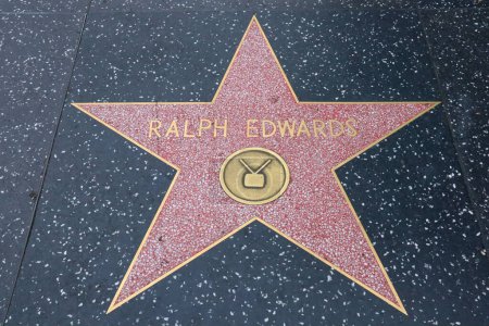 Photo for Hollywood (Los Angeles), California  May 29, 2023: Star of Ralph Edwards on Hollywood Walk of Fame, Hollywood Boulevard - Royalty Free Image