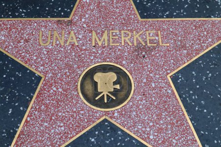 Téléchargez les photos : Hollywood (Los Angeles), Californie 29 mai 2023 : Star of Una Merkel sur Hollywood Walk of Fame, Hollywood Boulevard - en image libre de droit