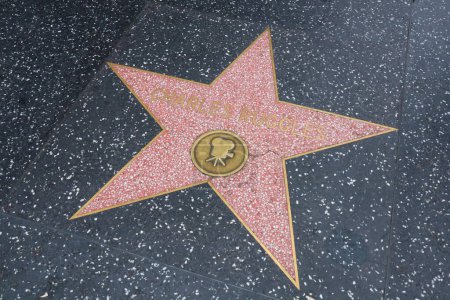 Foto de Hollywood (Los Ángeles), California Mayo 29, 2023: Star of Charles Ruggles on Hollywood Walk of Fame, Hollywood Boulevard - Imagen libre de derechos