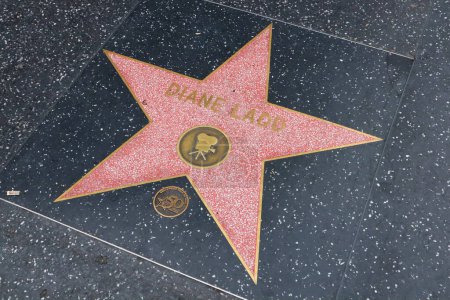 Foto de Hollywood (Los Ángeles), California Mayo 29, 2023: Star of Diane Lado en Hollywood Walk of Fame, Hollywood Boulevard - Imagen libre de derechos