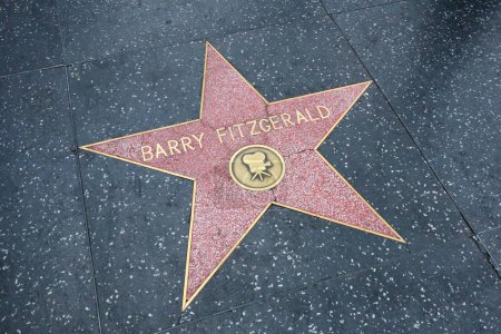 Téléchargez les photos : Hollywood (Los Angeles), Californie 29 mai 2023 : Étoile de Barry Fitzgerald sur Hollywood Walk of Fame, Hollywood Boulevard - en image libre de droit