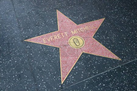 Photo for Hollywood (Los Angeles), California  May 29, 2023: Star of Everett Mitchell on Hollywood Walk of Fame, Hollywood Boulevard - Royalty Free Image