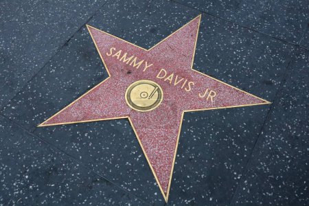 Photo for Hollywood (Los Angeles), California  May 29, 2023: Star of Sammy Davis Jr on Hollywood Walk of Fame, Hollywood Boulevard - Royalty Free Image
