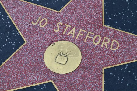 Téléchargez les photos : Hollywood (Los Angeles), Californie 29 mai 2023 : Star of Jo Stafford sur Hollywood Walk of Fame, Hollywood Boulevard - en image libre de droit