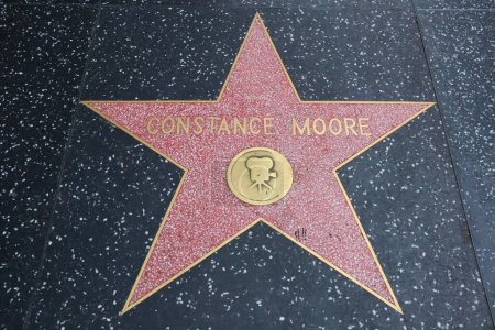 Photo for Hollywood (Los Angeles), California  May 29, 2023: Star of Constance Moore on Hollywood Walk of Fame, Hollywood Boulevard - Royalty Free Image