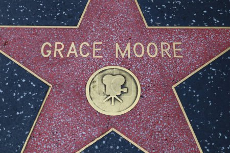 Foto de Hollywood (Los Ángeles), California Mayo 29, 2023: Star of Grace Moore en Hollywood Walk of Fame, Hollywood Boulevard - Imagen libre de derechos