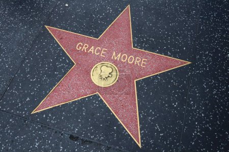 Foto de Hollywood (Los Ángeles), California Mayo 29, 2023: Star of Grace Moore en Hollywood Walk of Fame, Hollywood Boulevard - Imagen libre de derechos