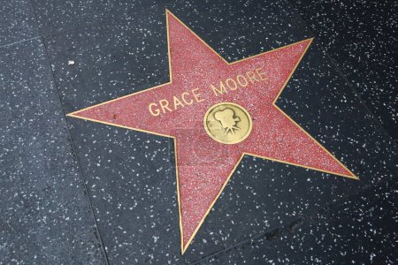 Téléchargez les photos : Hollywood (Los Angeles), Californie 29 mai 2023 : Star of Grace Moore sur Hollywood Walk of Fame, Hollywood Boulevard - en image libre de droit