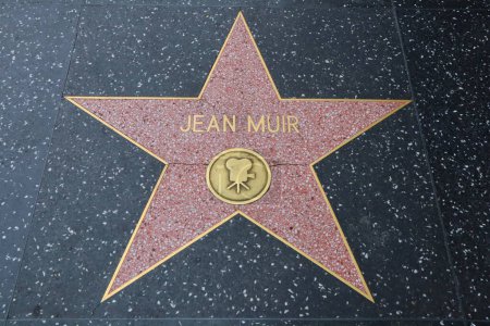 Photo for Hollywood (Los Angeles), California  May 29, 2023: Star of Jean Muir on Hollywood Walk of Fame, Hollywood Boulevard - Royalty Free Image