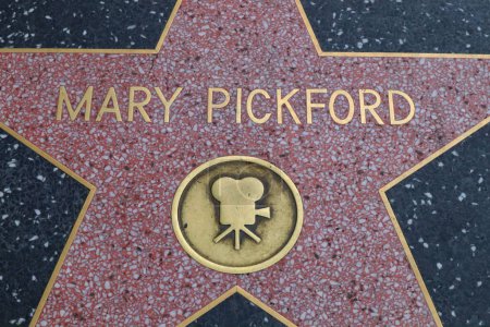 Foto de Hollywood (Los Ángeles), California 29 de mayo de 2023: Star of Mary Pickford en Hollywood Walk of Fame, Hollywood Boulevard - Imagen libre de derechos